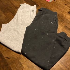 Bundle 2 Used Girls Sparkling Joggers